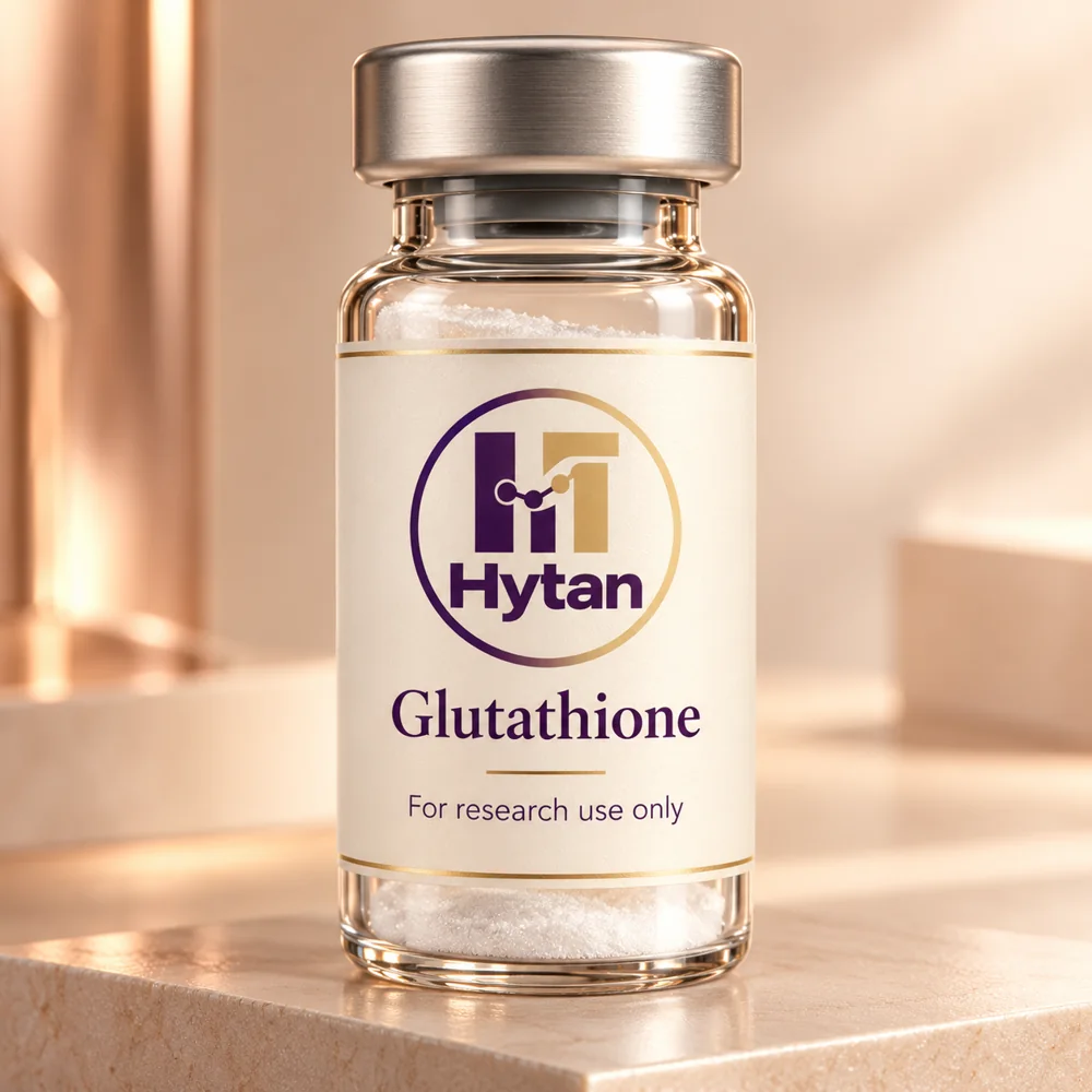 Glutathione packaging illustration. For research use only.