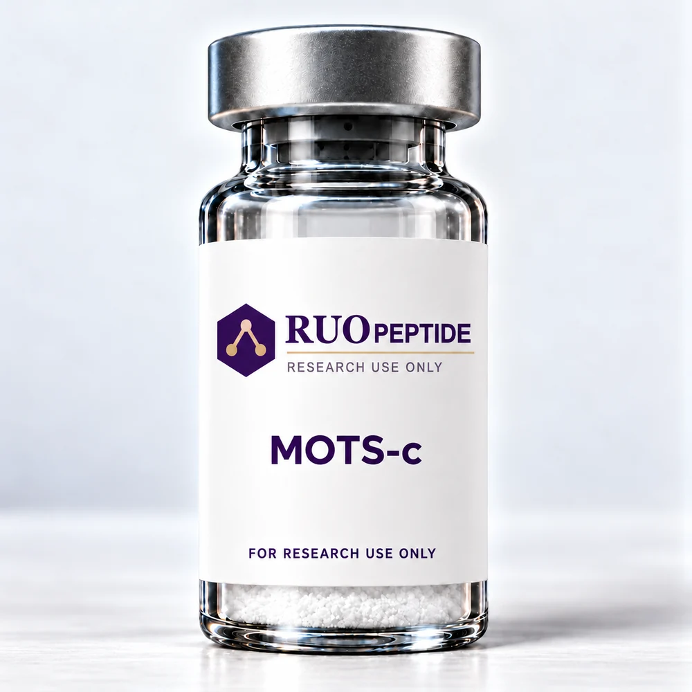 MOTS-c packaging illustration. For research use only.