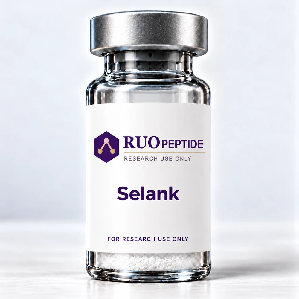 Selank packaging illustration. For research use only.